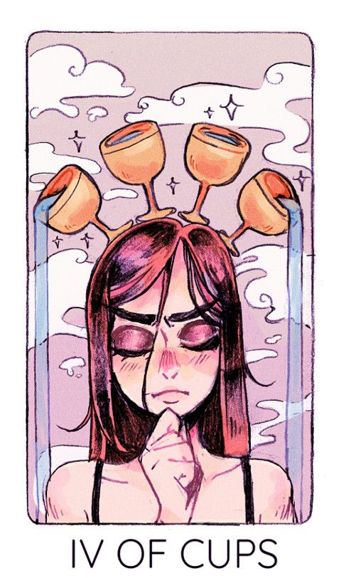 four of cups tarot card