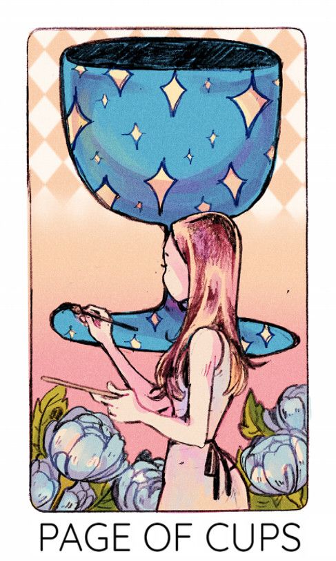 page of cups tarot card