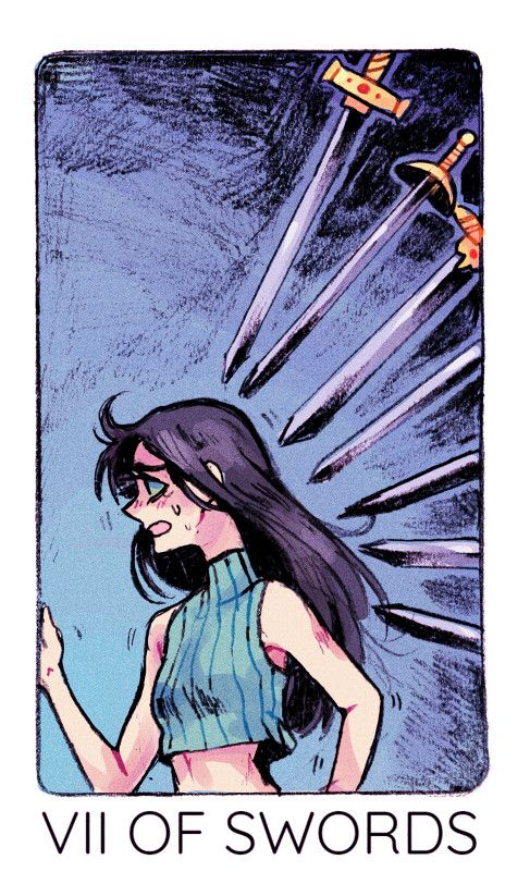 seven of swords tarot card